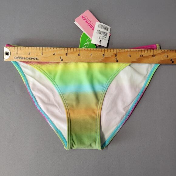 Cia Maritima Beachwear Bikini Womens Small Green Triangle Knit Top New - Picture 4 of 13